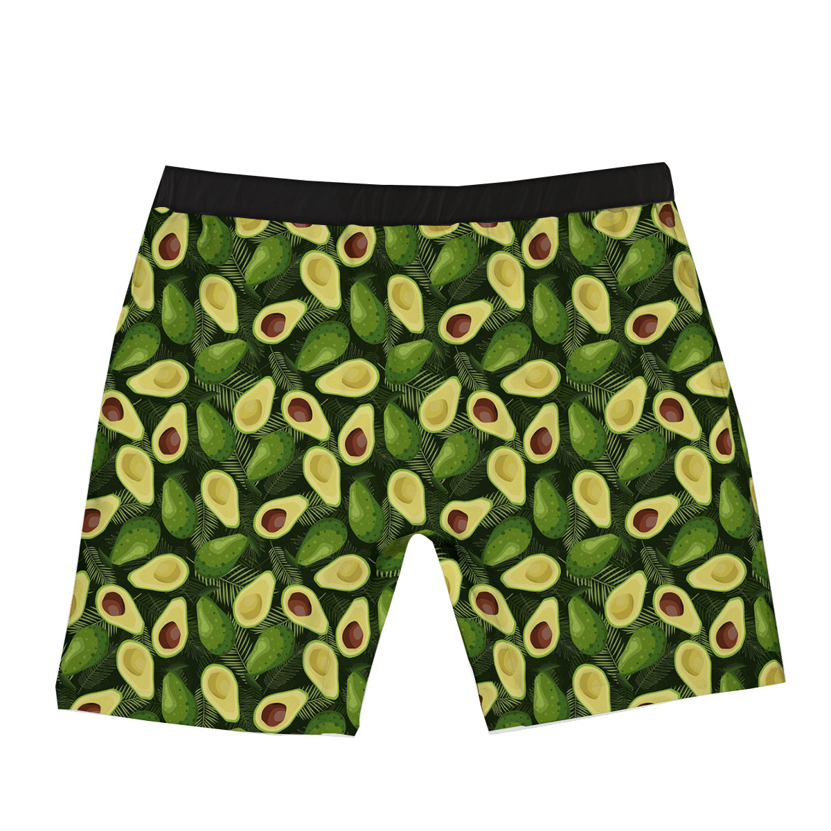 Avocado Half Cut Print Pattern Boxer Briefs-grizzshop