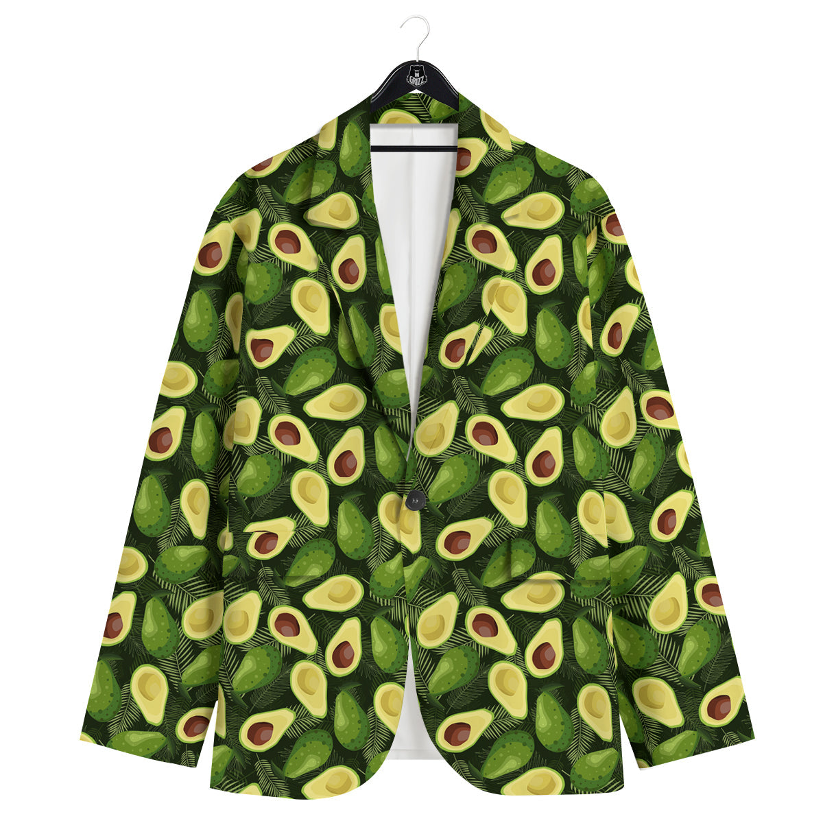 Avocado Half Cut Print Pattern Men's Sport Coat-grizzshop