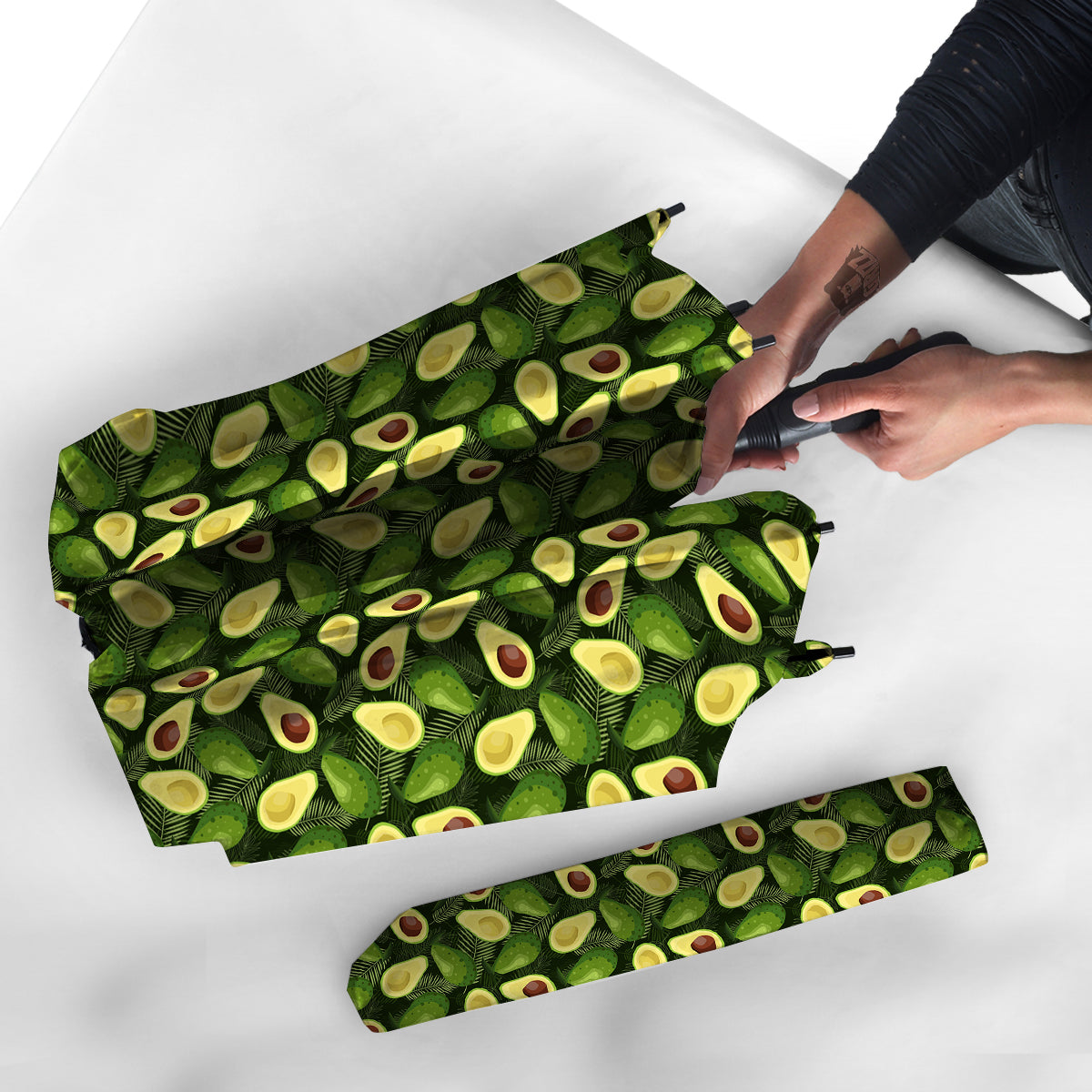 Avocado Half Cut Print Pattern Umbrella-grizzshop
