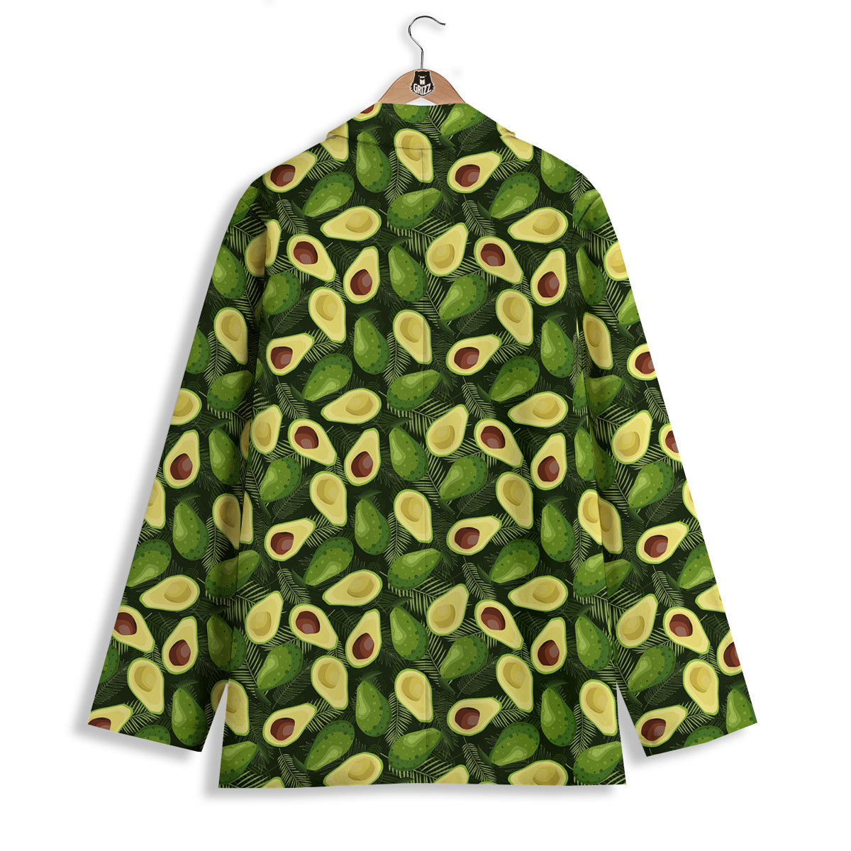 Avocado Half Cut Print Pattern Women's Blazer-grizzshop