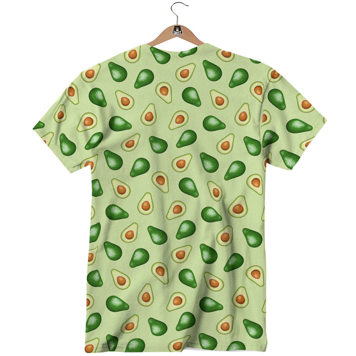 Avocado Half Cut Print T-Shirt-grizzshop