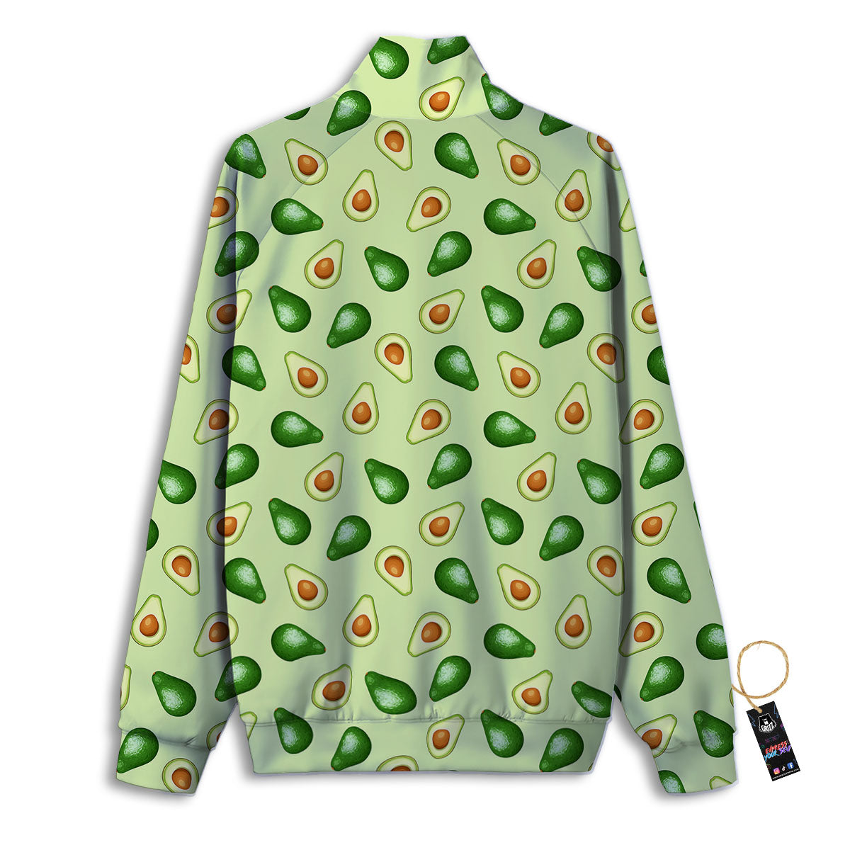 Avocado Half Cut Print Track Jacket-grizzshop