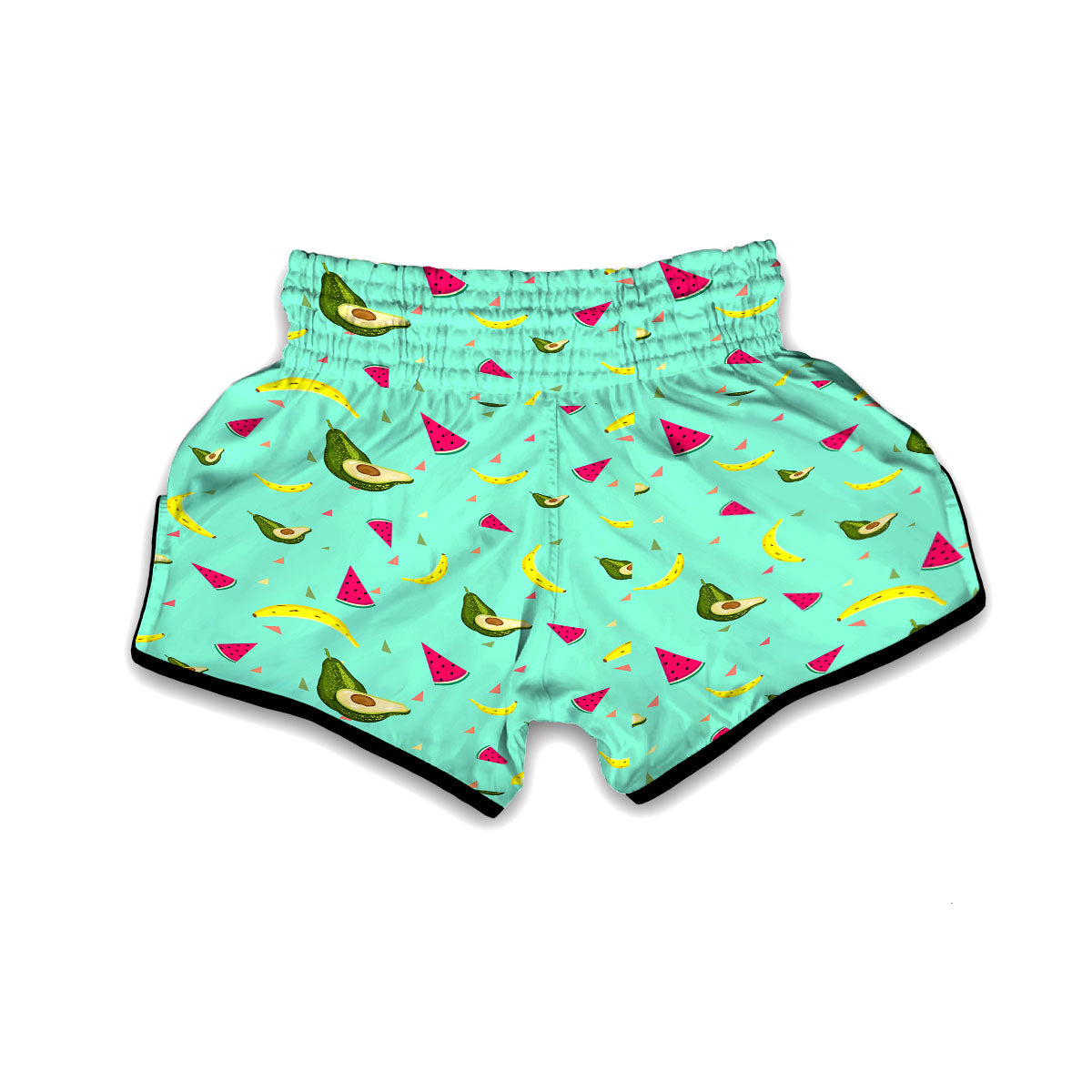 Avocado Mix Fruit Muay Thai Boxing Shorts-grizzshop