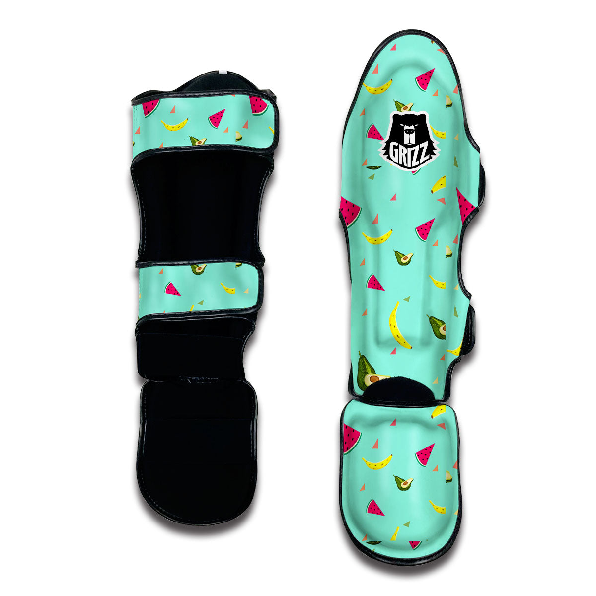 Avocado Mix Fruit Muay Thai Shin Guards-grizzshop