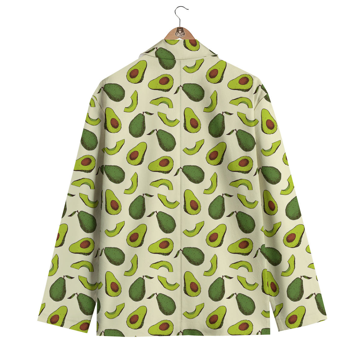 Avocado Pattern Men's Blazer-grizzshop