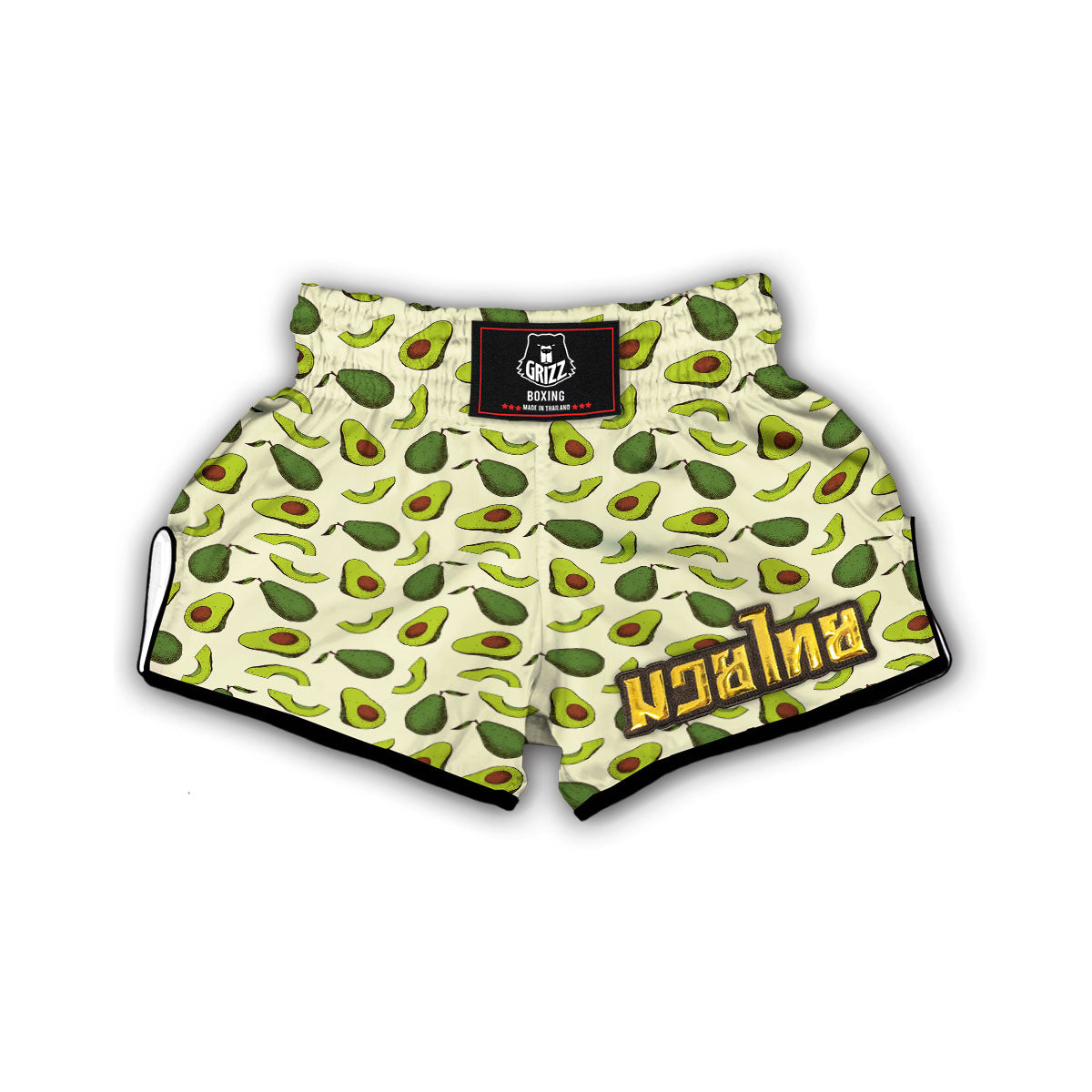 Avocado Pattern Muay Thai Boxing Shorts-grizzshop