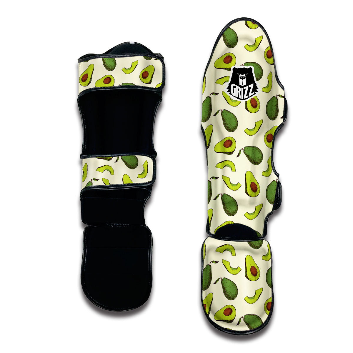 Avocado Pattern Muay Thai Shin Guards-grizzshop