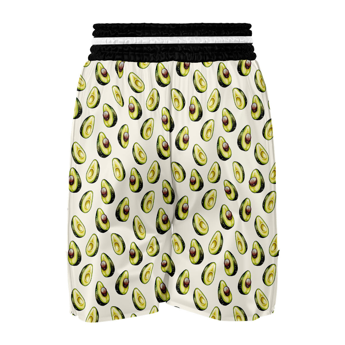 Avocado Print Boxing Shorts-grizzshop