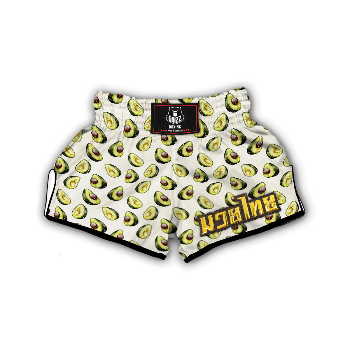 Avocado Print Muay Thai Boxing Shorts-grizzshop