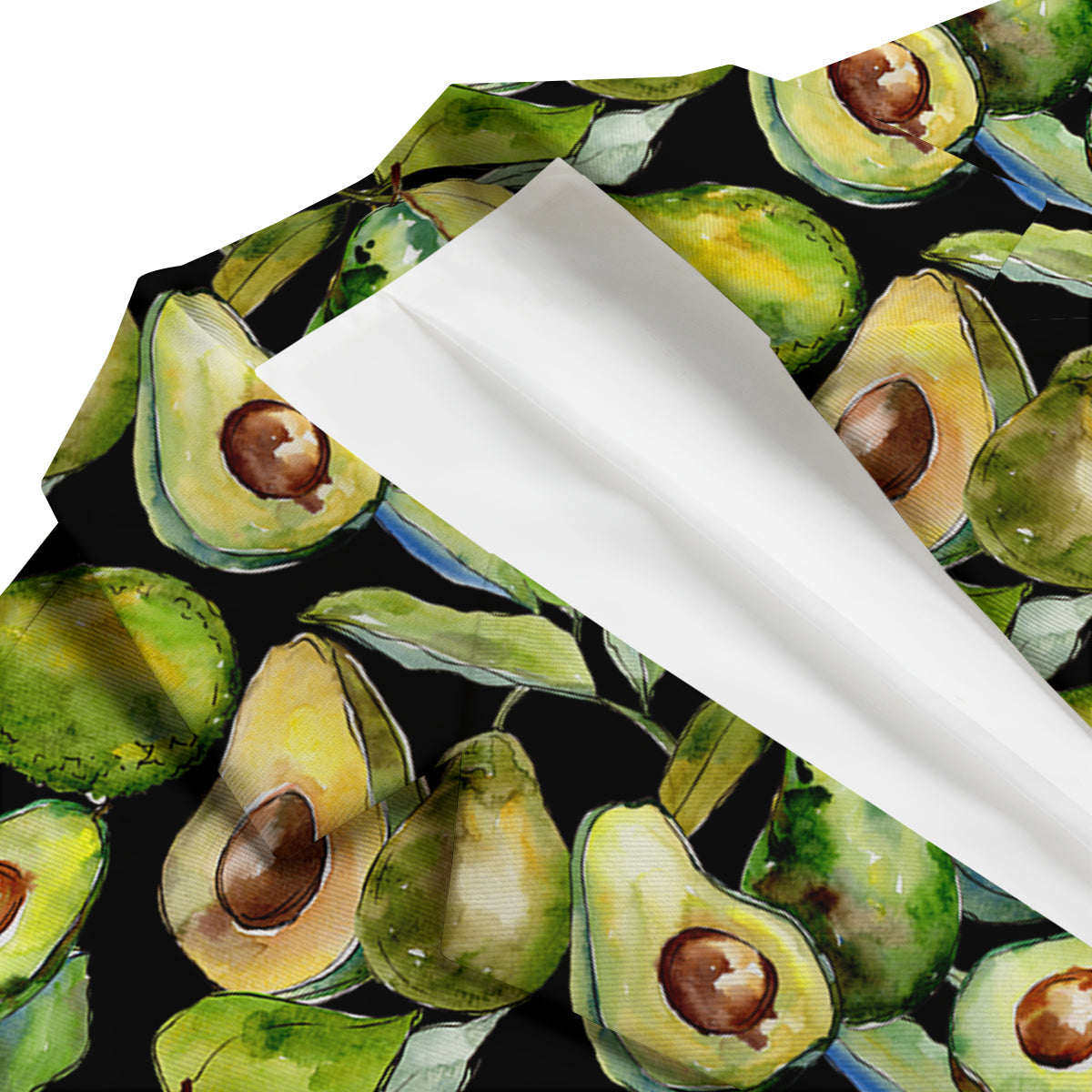 Avocado Watercolor Print Pattern Men's Blazer-grizzshop