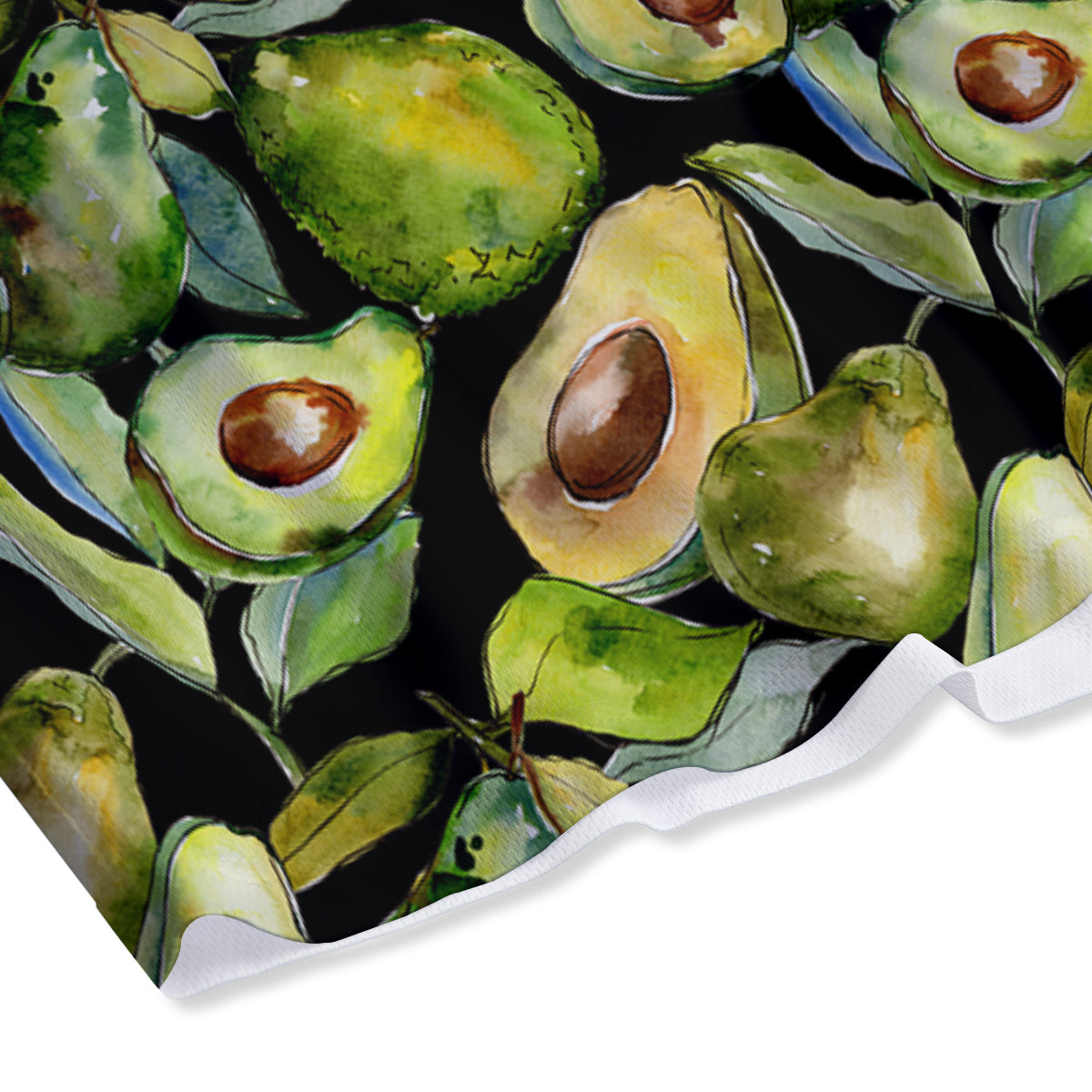 Avocado Watercolor Print Pattern Mesh Shorts