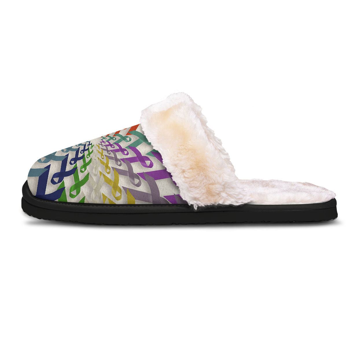 Awareness Mandala Cancer Print Slippers-grizzshop