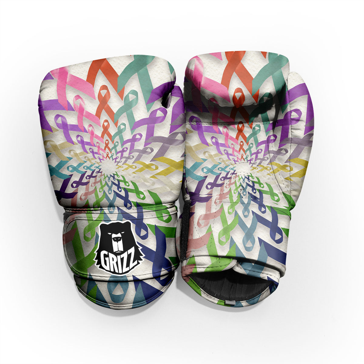 Awareness Mandala Cancer Print Pro Boxing Glove