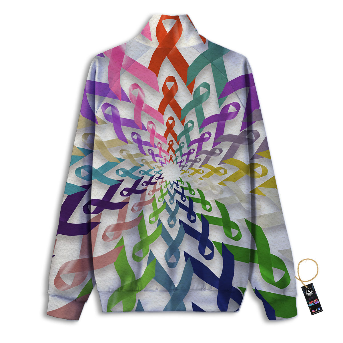 Awareness Mandala Cancer Print Track Jacket-grizzshop