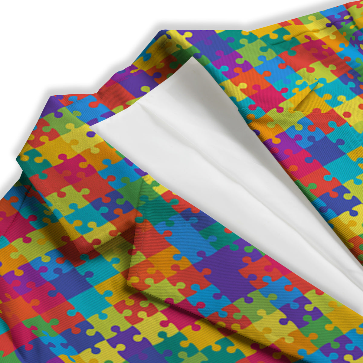 Awareness Puzzle Colorful Autism Print Women's Blazer-grizzshop