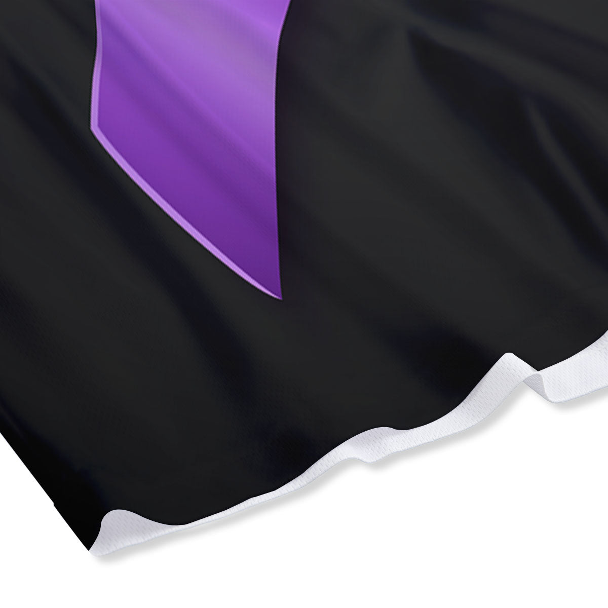 Awareness Ribbon Purple Cancer Print Mesh Shorts