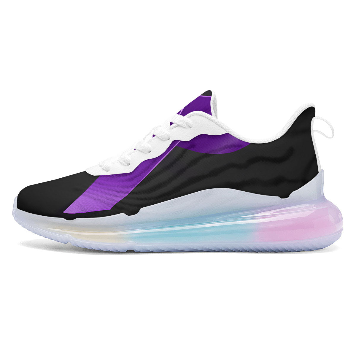 Awareness Ribbon Purple Cancer Print Running Sneakers-grizzshop