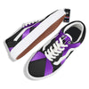 Awareness Ribbon Purple Cancer Print Skate Shoes-grizzshop