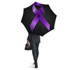 Awareness Ribbon Purple Cancer Print Umbrella-grizzshop