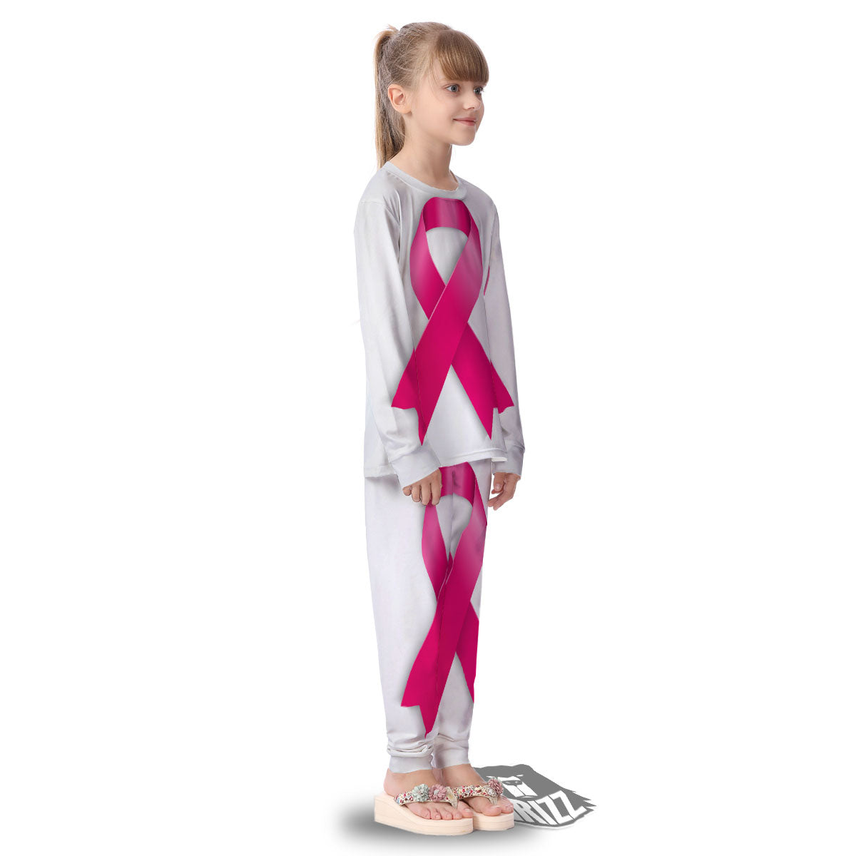 Awareness Ribbons Cancer Print Kid's Pajamas-grizzshop