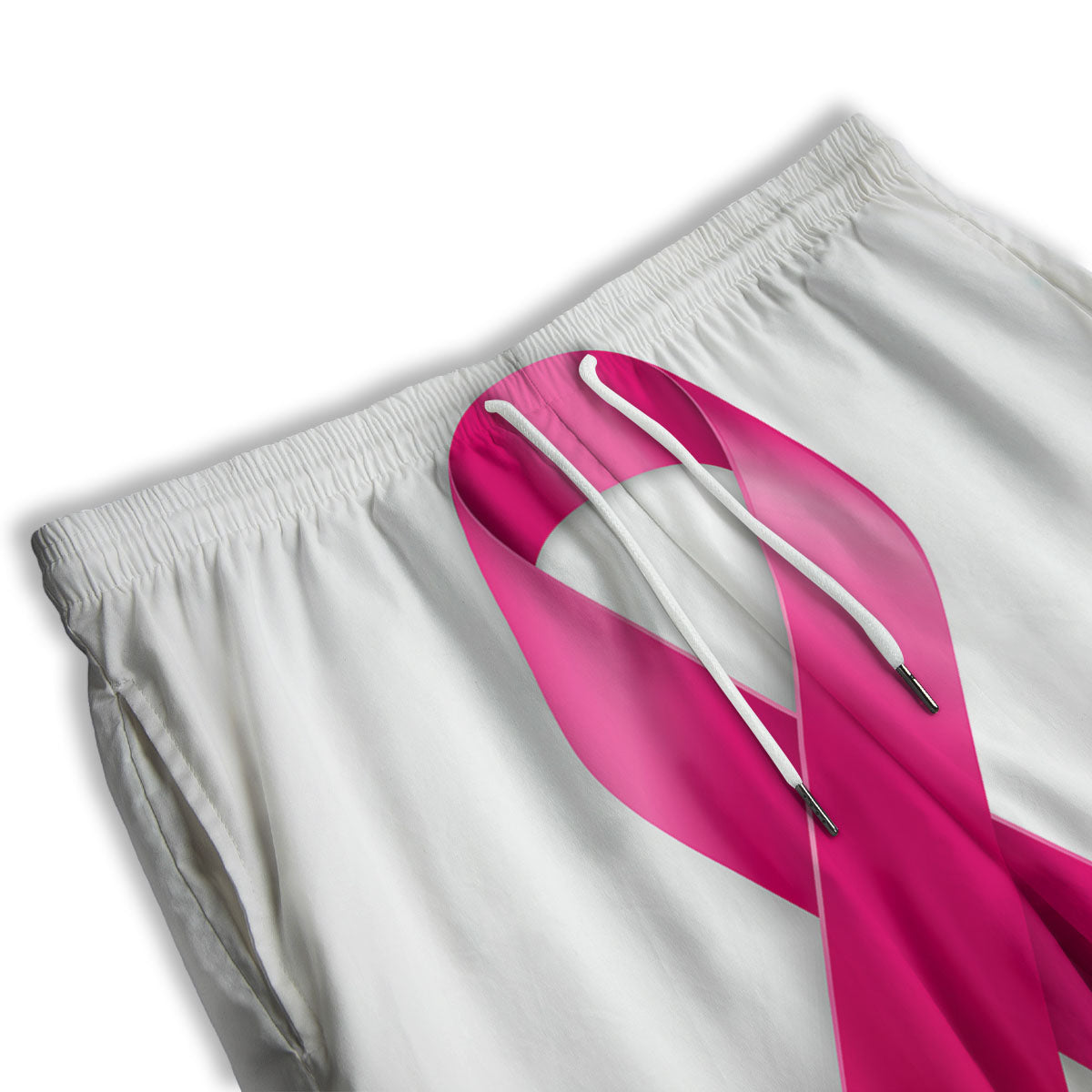 Awareness Ribbons Cancer Print Men's Athletic Shorts