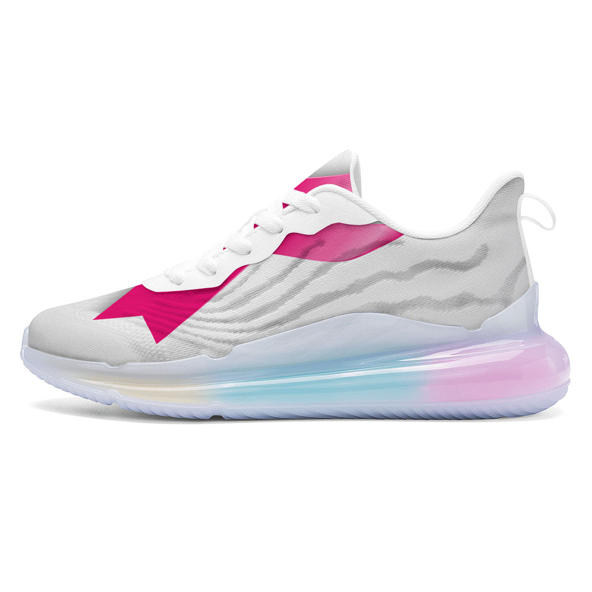 Awareness Ribbons Cancer Print Running Sneakers-grizzshop