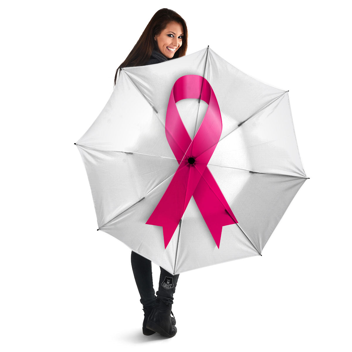 Awareness Ribbons Cancer Print Umbrella-grizzshop