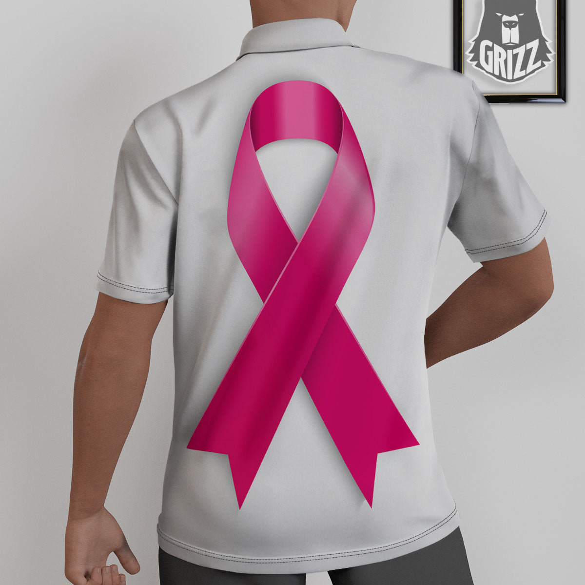 Awareness Ribbons Cancer Print Untucked Shirts-grizzshop