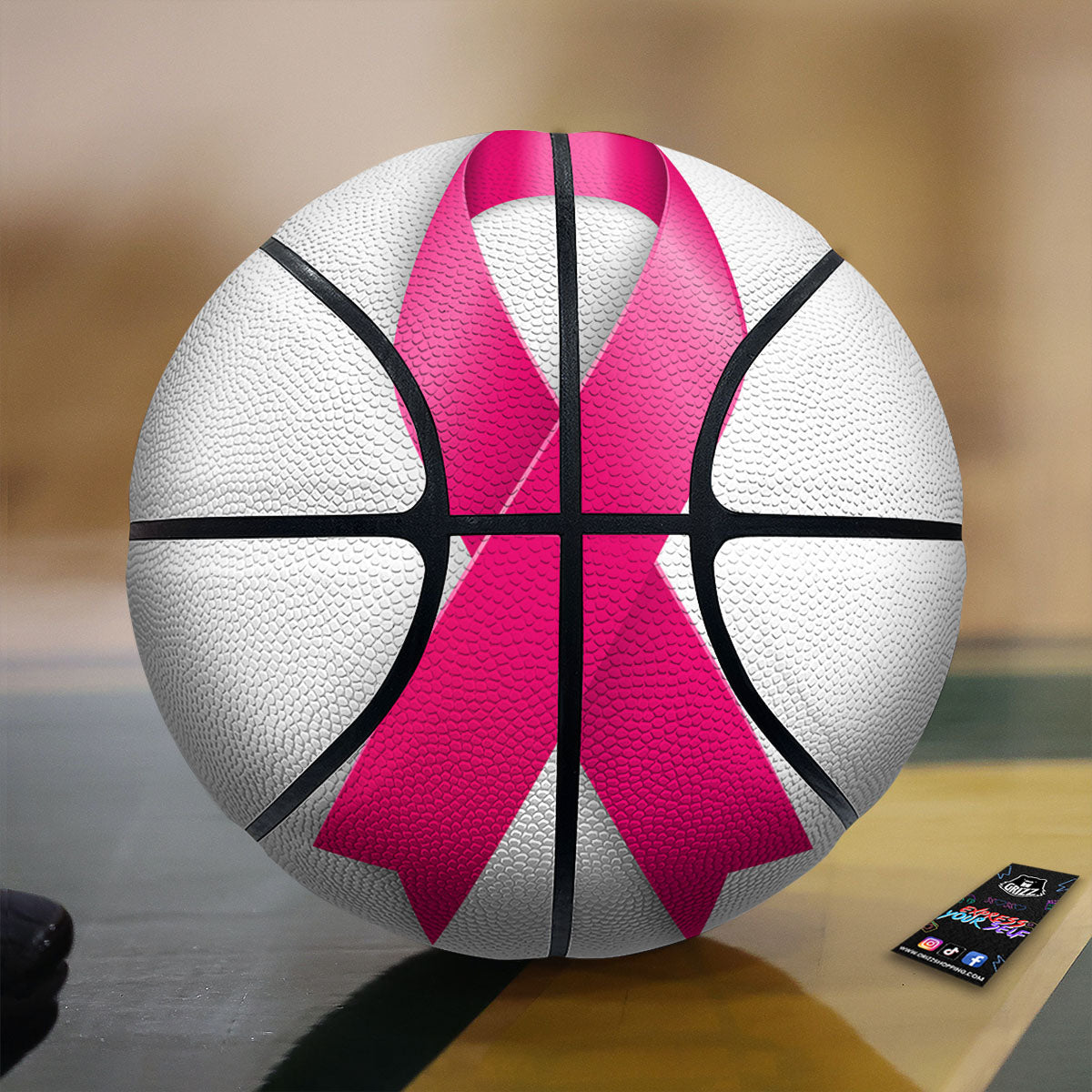 Awareness Ribbons Cancer Print Basketball