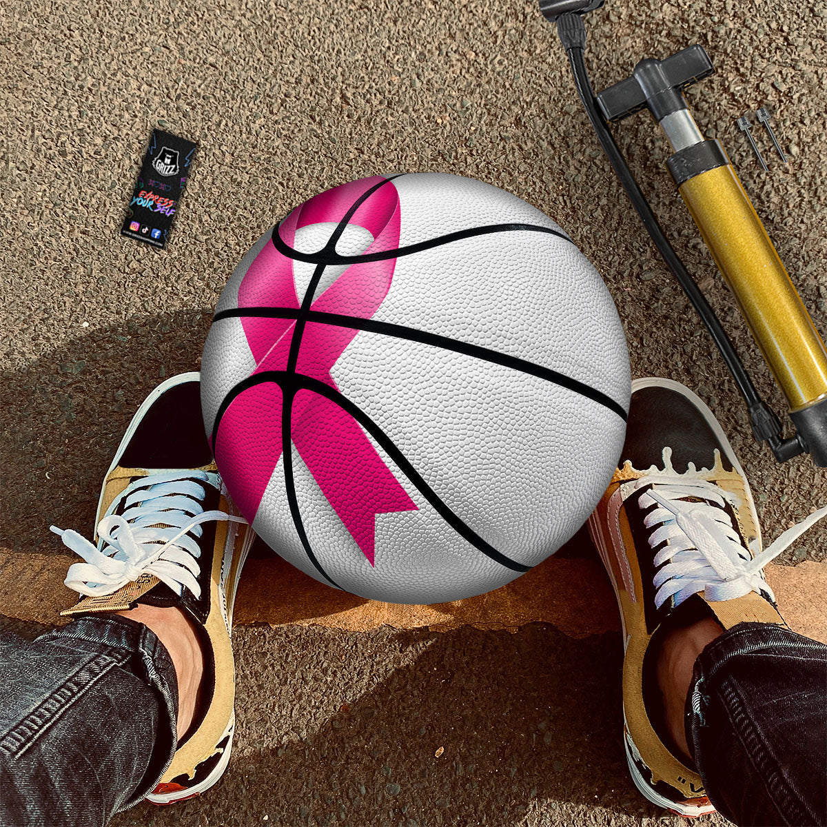 Awareness Ribbons Cancer Print Basketball