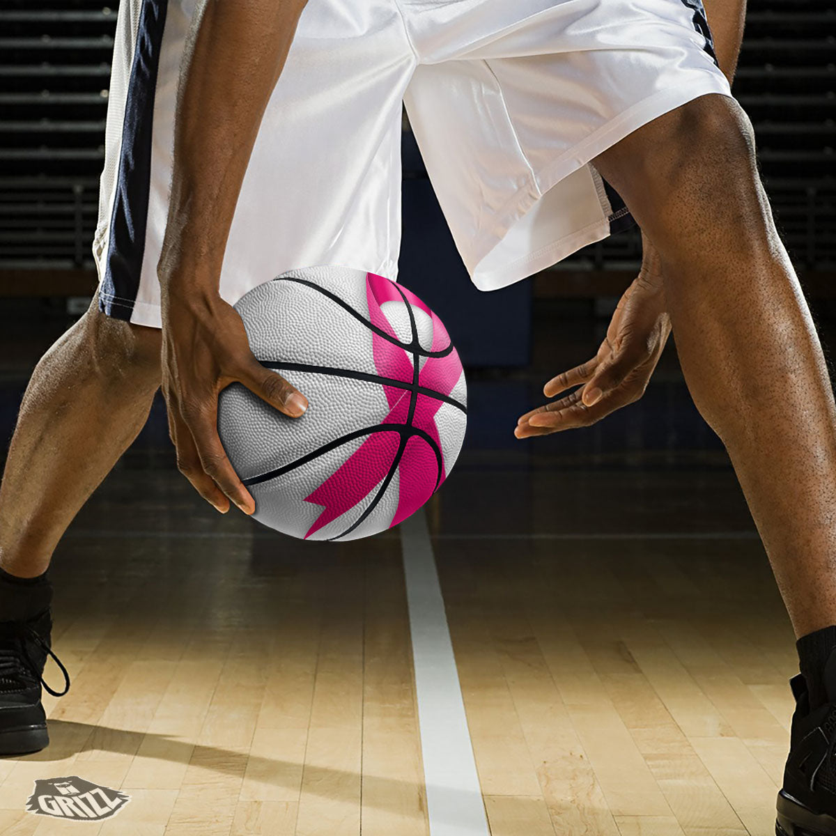 Awareness Ribbons Cancer Print Basketball