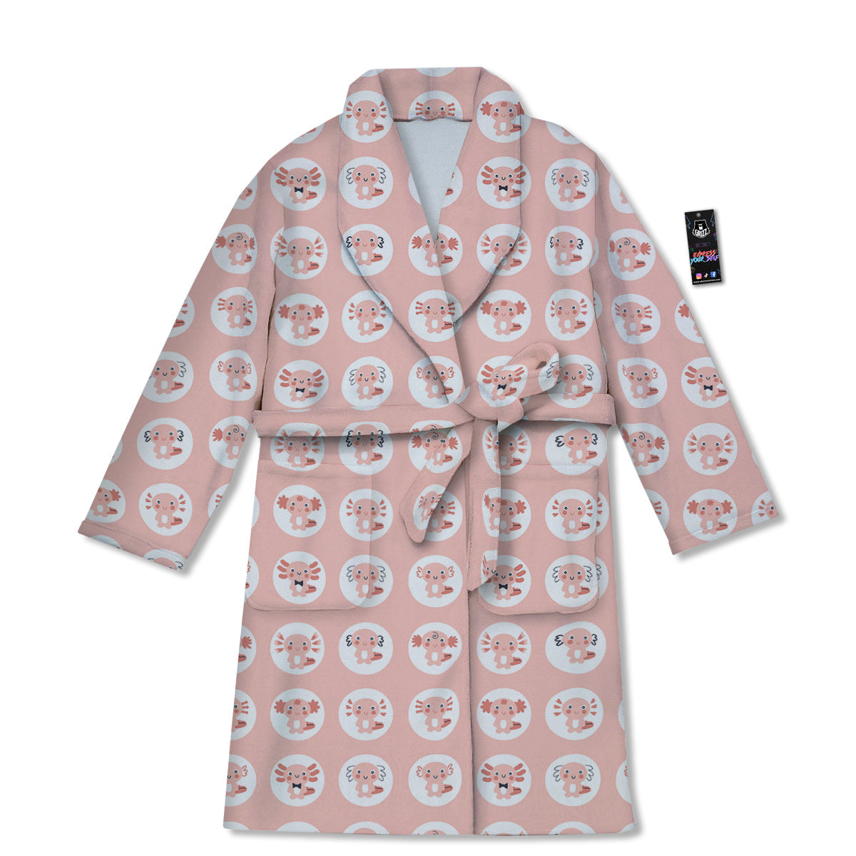 Axolotl Baby Print Pattern Bathrobe-grizzshop