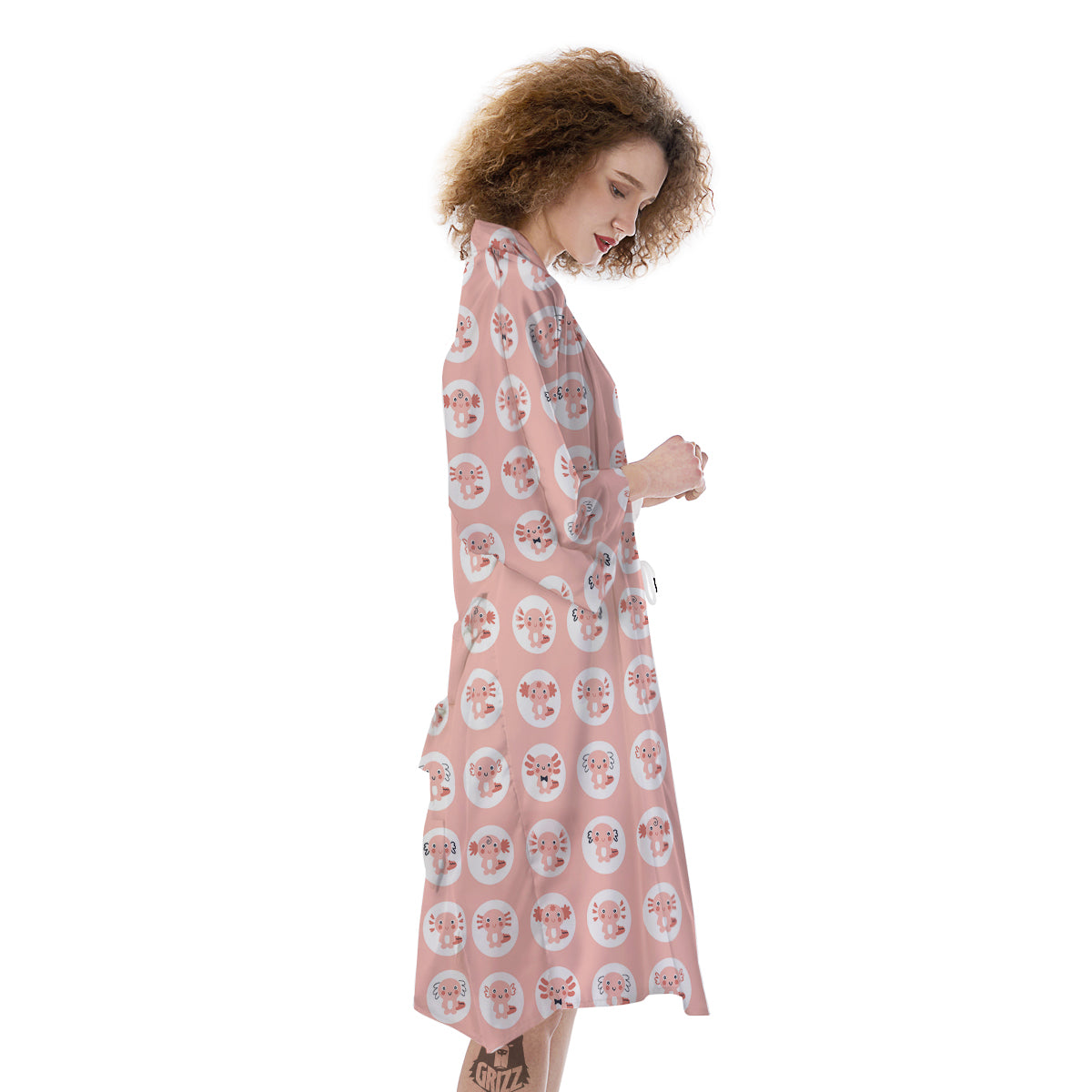 Axolotl Baby Print Pattern Kimono-grizzshop