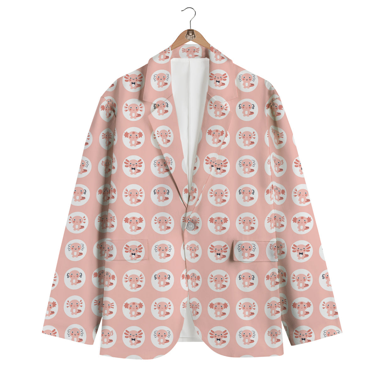 Axolotl Baby Print Pattern Men's Blazer-grizzshop