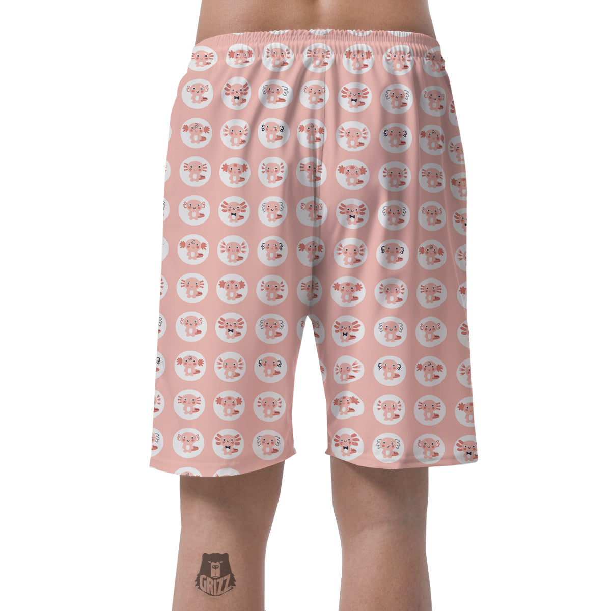 Axolotl Baby Print Pattern Men's Shorts-grizzshop