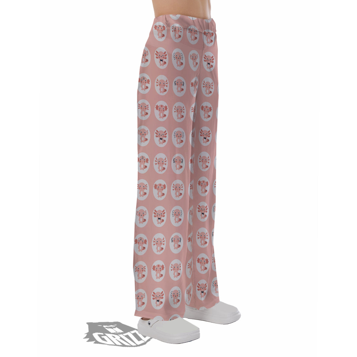 Axolotl Baby Print Pattern Pajama Pants-grizzshop