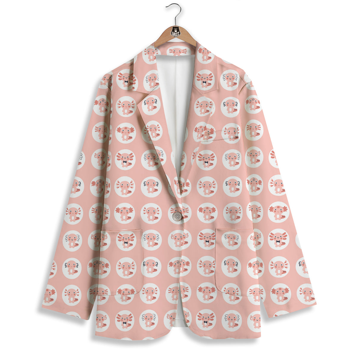 Axolotl Baby Print Pattern Women's Blazer-grizzshop