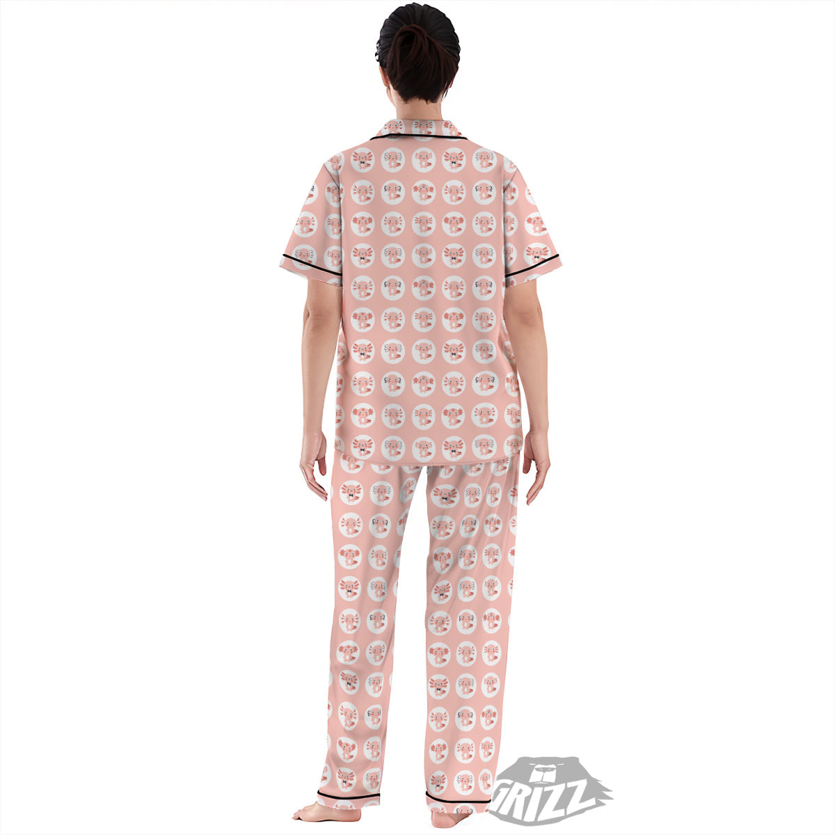Axolotl Baby Print Pattern Women's Pajamas Set-grizzshop