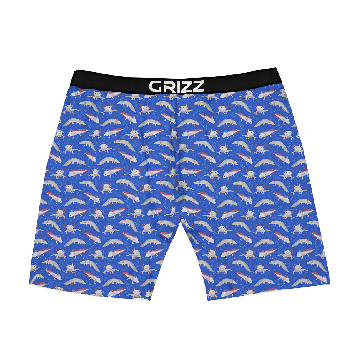 Axolotl Blue Print Pattern Boxer Briefs-grizzshop