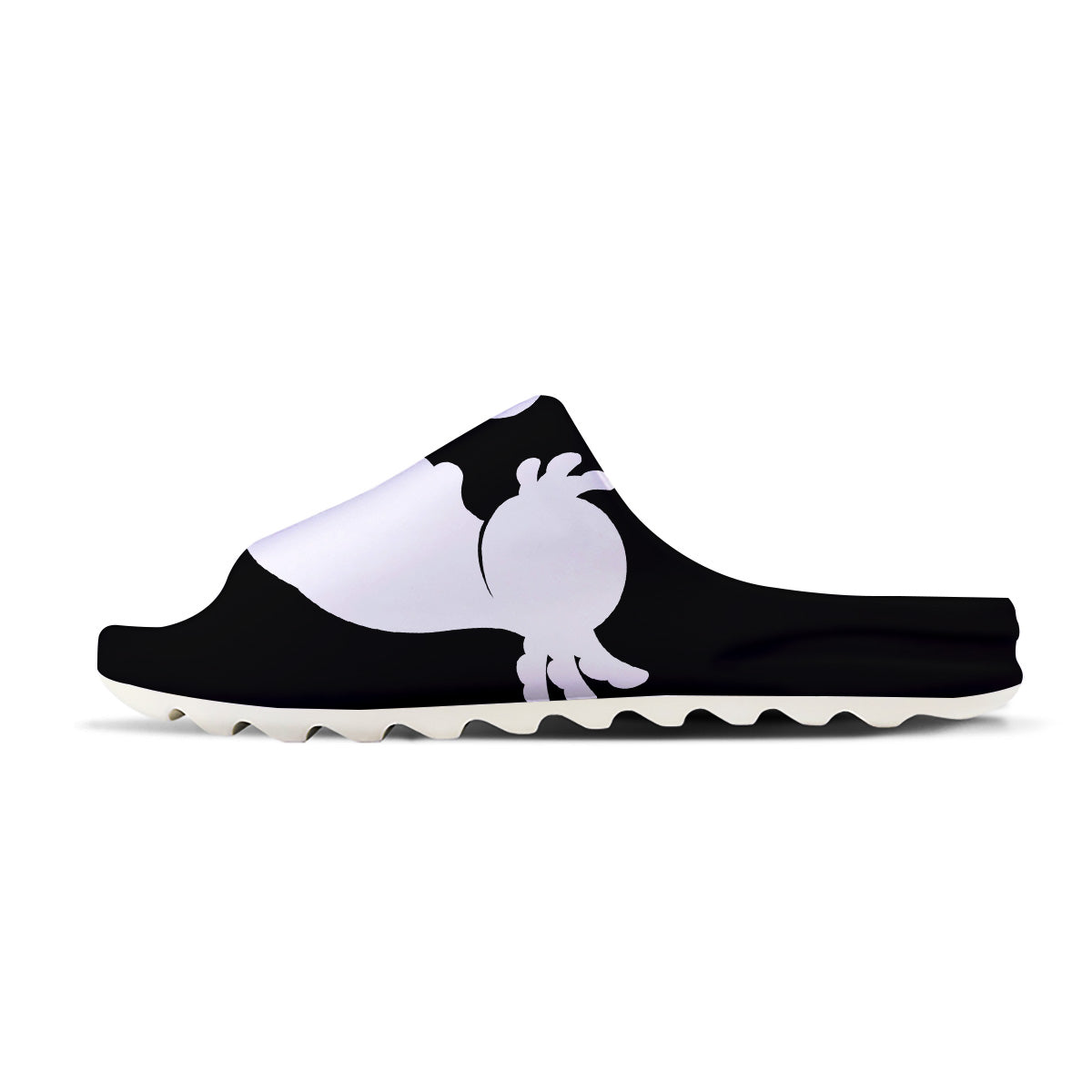 Axolotl White And Black Print Sandals-grizzshop