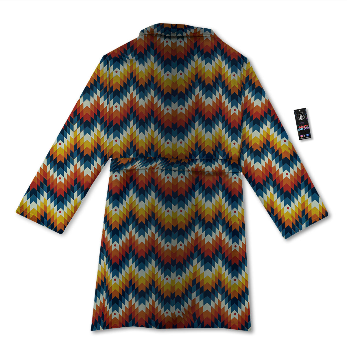 Aztec American Print Pattern Bathrobe-grizzshop