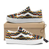 Aztec American Print Pattern Skate Shoes-grizzshop