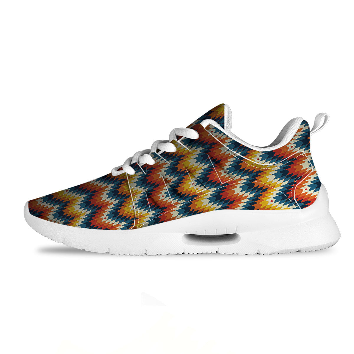 Aztec American Print Pattern Tennis Shoes-grizzshop