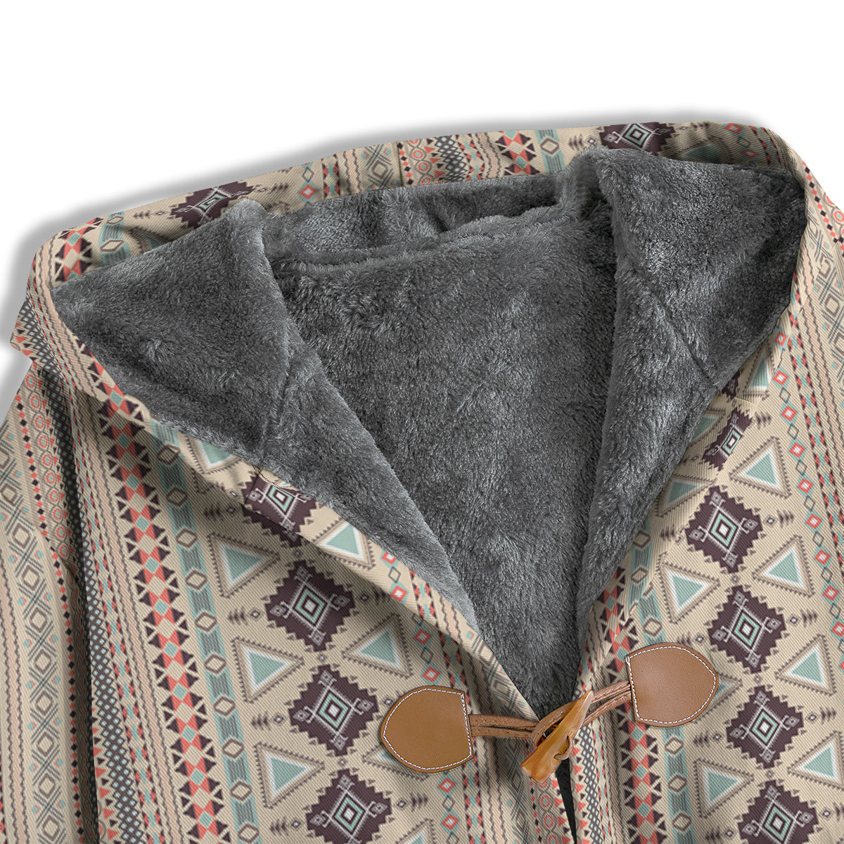 Aztec Beige Print Pattern Men's Windbreaker Jacket-grizzshop