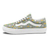 Aztec Bison Print Pattern Skate Shoes-grizzshop