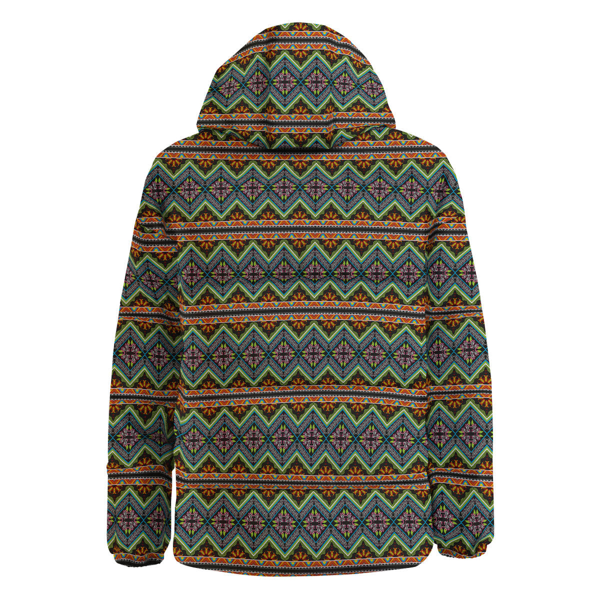 Aztec Boho Tribal Print Pattern Down Jacket-grizzshop