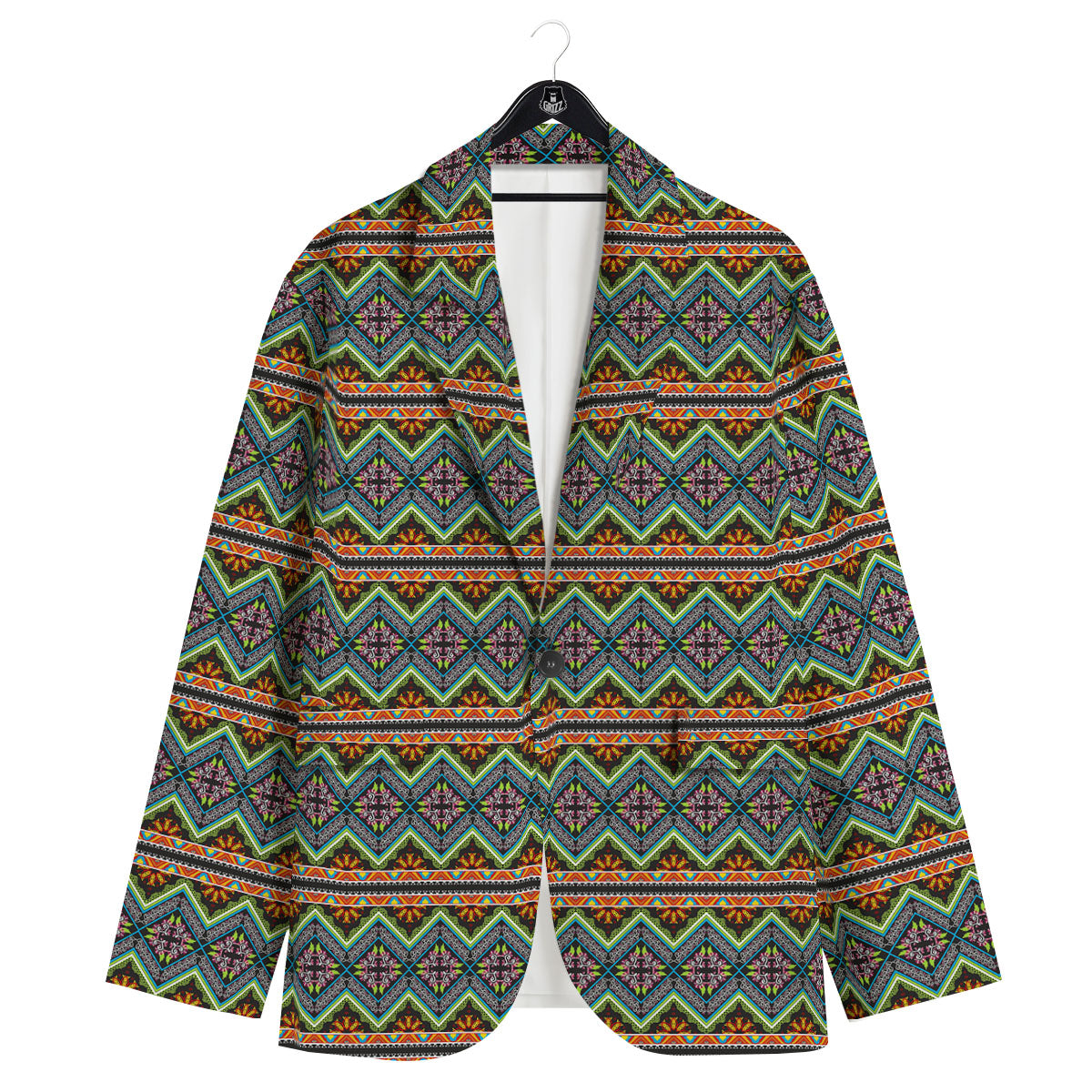 Aztec Boho Tribal Print Pattern Men's Sport Coat-grizzshop