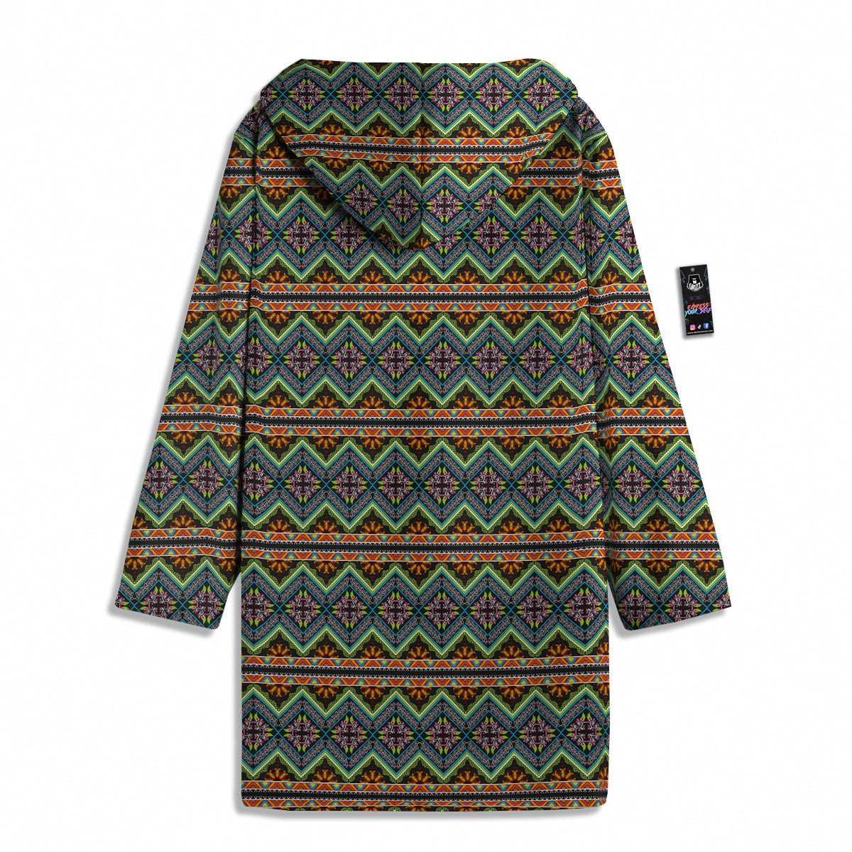Aztec Boho Tribal Print Pattern Men's Windbreaker Jacket-grizzshop