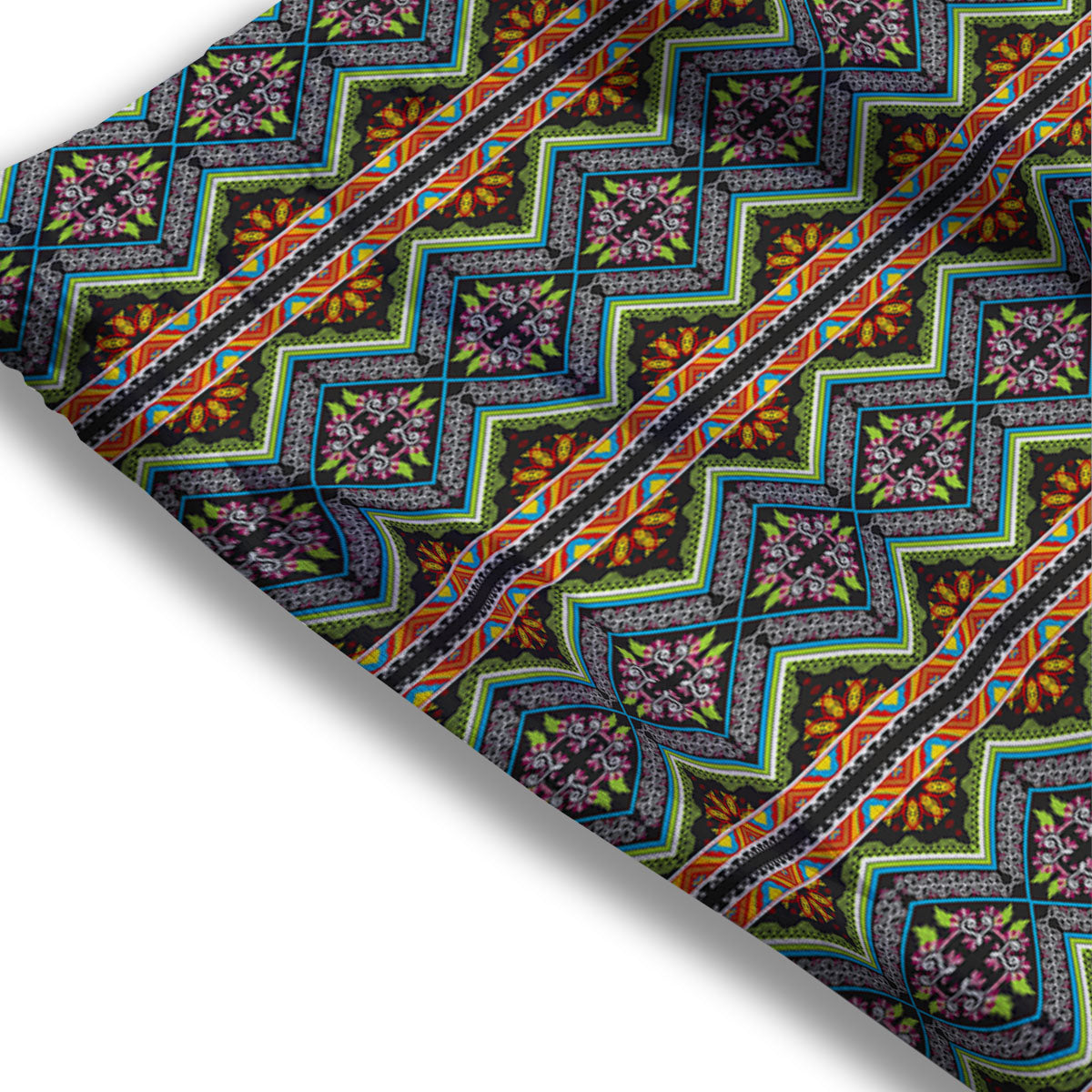 Argyle Red And Green Print Pattern Mesh Shorts