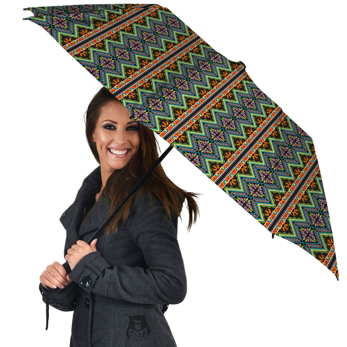 Aztec Boho Tribal Print Pattern Umbrella-grizzshop